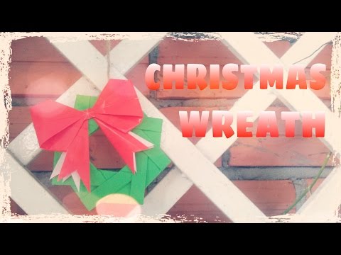 Origami Christmas Wreath - Origami Easy Origami Christmas Wreath - Origami Easy
