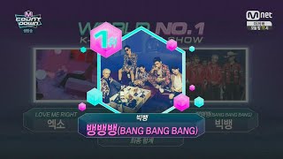 BIGBANG - '뱅뱅뱅(BANG BANG BANG)' 0611 M COUNTDOWN : NO.1 OF THE WEEK