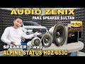 AUDIO ZENIX FUL BRANDED BERSUARA EMAS..!! DGN 3WAY ALPINE HDZ 653S PALING WORTH IT..!!