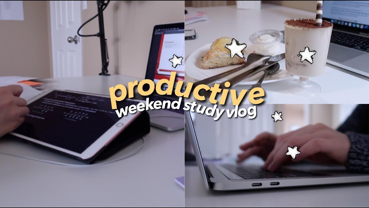 Productive Weekend Study Vlog ♡ - YouTube