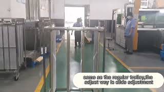 CONCO antistatic latest design   esd smt aluminum pcb storage transport cart