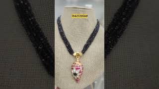 Latest Trending Black Beads with Designer Pendant| WhatsApp 7842720560 #blackbeads #jewellery #sale