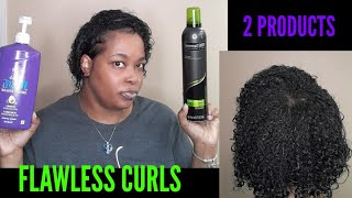 2 Products Flawless Curls #washandgo #curlyhair #shortcurlyhair