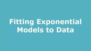 Writing Exponential Equations Using Data