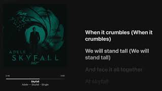 Adele - Skyfall [ Lyrics + Hi-Res ]