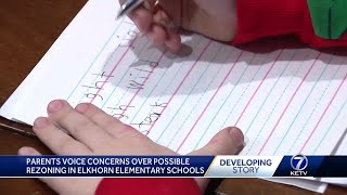 Parents voice concerns over possible rezoning in Elkhorn elementary schools