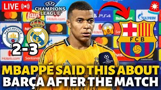 🚨BOMBSHELL! MBAPPÉ SAID THIS ABOUT BARCELONA AFTER THE REAL MADRID MATCH! BARCELONA NEWS TODAY!