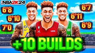 I'VE CREATED 10 BUILDS IN NBA 2K24... HERE'S WHAT I'VE LEARNED!