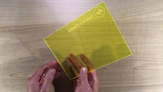 Fluorescent Acrylic Plexiglass Sheet - 9097 Transparent Yellow