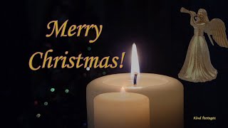 Merry Christmas video greetings. Warm and lyrical congratulation with wishing Merry Christmas.