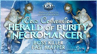 PoE 3.14 - Cold Conversion Herald of Purity Necromancer - Boss Killer, Fast Mapper