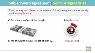 Grammar 3 | ch6 | Subject-verb agreement: Some Irregularities -1