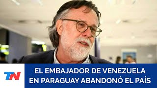 TENSIÓN DIPLOMÁTICA: Embajador de Venezuela abandona Paraguay tras ruptura de relaciones con Caracas