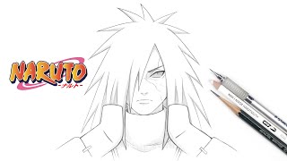 How to draw Uchiha Madara | Naruto | Uchiha Madara | うちはマダラ