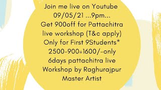 Pattachitra Masterclass Registration started Live Workshop with master Artist