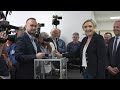 French far-right leader Marine Le Pen votes in the general elections | AFP