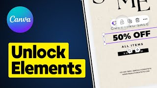 How to Unlock Elements on Canva