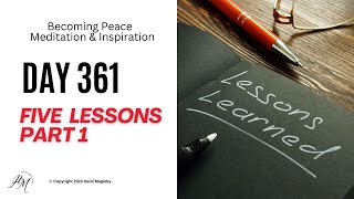 Day 361 Five Lessons Part 1:  EXPECTATIONS