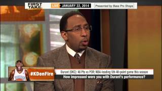 ESPN First Take - Kevin Durant On Way to Becoming Greatest Scorer in NBA History