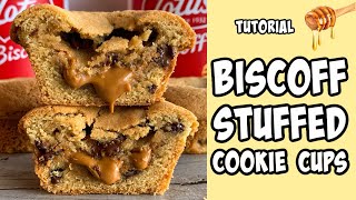 Biscoff Cookie Cups Recipe tutorial #Shorts