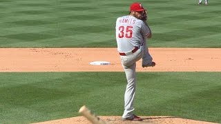 PHI@CHC: Hamels fans 13 Cubs in first career no-no