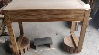 Modern study table (ash wood) / polish / latest models