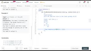 Leetcode 455. Assign Cookies | Logic Coding | Greedy
