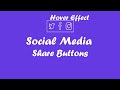 Social Media Share Button with Hover Effect | How to create Social Media Share Button