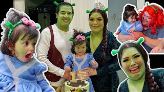 Mia's Shrek Birthday Surprise!