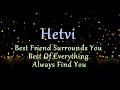 Hetvi Name Birthday With Meaning