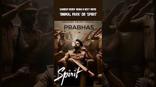 Sandeep Reddy Vanga's Next Movie 'Animal Park' or 'Spirit' #sandeepreddyvanga #spirit  #animalpark