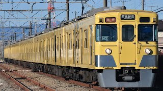 西武鉄道旧2000系2007F走行動画 24分！