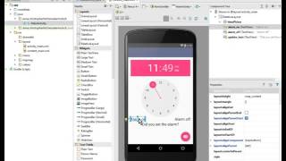 Android alarm clock tutorial: part 2, initializing UI