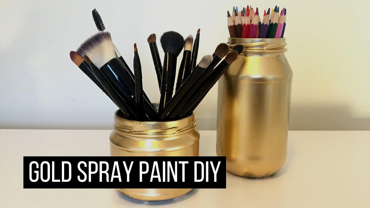 Gold Spray Paint DIY - YouTube