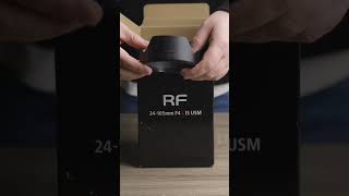 Canon RF 24-105 f/4 UNBOXING #unboxing #canon #photography