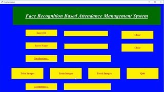 Attendance Management System using Face Recognition in python part-3