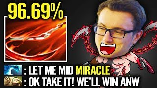 Miracle- Fast game 15 mins GGWP - God Pudge Destroy Top lane Dota 2 gameplay