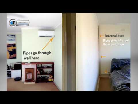 Installing a split system on internal brick wall Installing a split system on internal brick wall