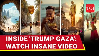 Trump Shares Madcap Gaza Riviera Video: Golden Statues, Sunbathing Netanyahu, Hamas In Bikinis...