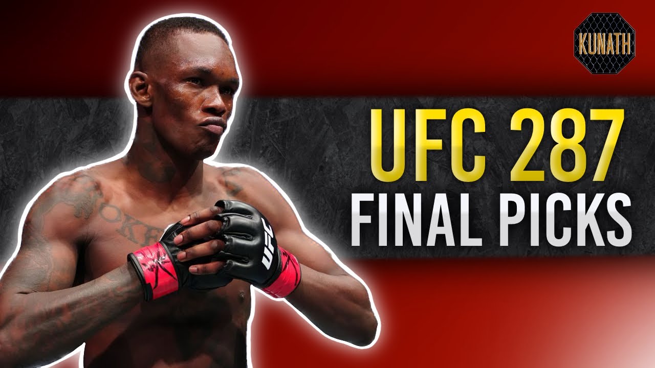 UFC 287 FINAL PICKS | DRAFTKING UFC PICKS - YouTube