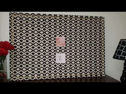 How to Make a Fabric Cork Board How to Make a Fabric Cork Board