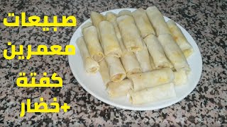 cigare à la viande hachée et légumes سيجار (سيكار) بالكفتة والخضار