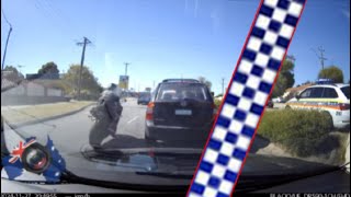 Aussiecams - Motorbike pursuit comes to a crashing halt! WA