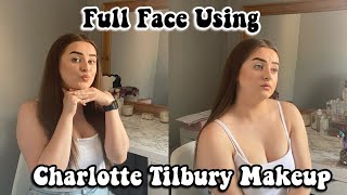 FULL FACE OF CHARLOTTE TILBURY MAKEUP (First Impressions of Charlotte Tilbury)