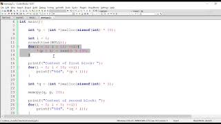 130 memcpy copy from one memory block to other byte by byte