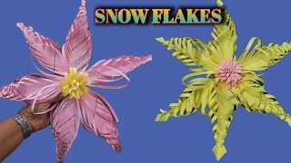 snow flakes# christmas craft#easy paper craft