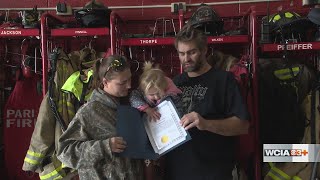 Paris Fire Dept. creates 'Young Hero Award' for recipient with courage beyond her years