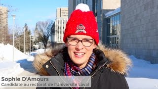 Sophie D’Amours dans la course au rectorat de l’Université Laval (2017)