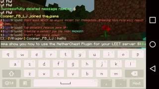 LEET Tutorial - NetherChest Plugin!