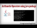 How to make simple calculator in core java using  operators,package and function?